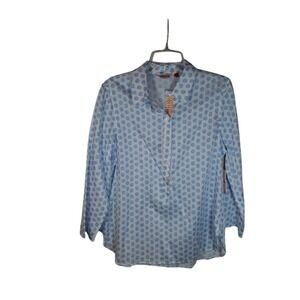 Persifor Sunna Nautilus in Boy Blue Women's Shirt Size XL NWT Made in USA